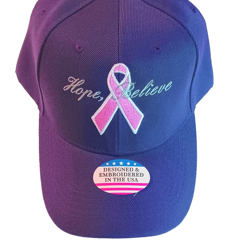 Breast Cancer Awareness Hat (Purple)